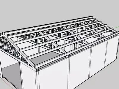 Industrial Shed 3D print model