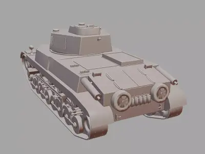 40M Turan I Tank Detailed WWII 3D Printable Model 3D print model