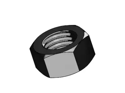 M3-M8 NUT 3D model