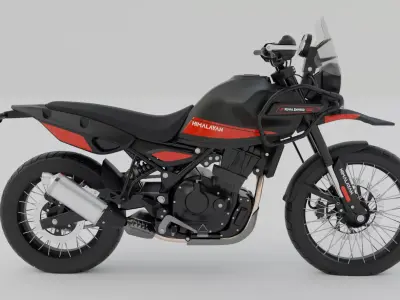 Royal Enfield Himalayan 450 Rally 3D Model 3D model