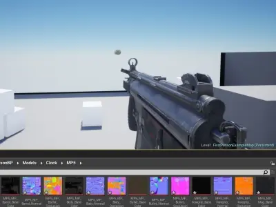 HK MP5 SMG  LowPoly-GameReady  Low-poly 3D model