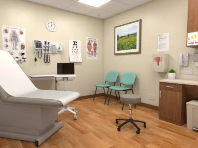 Clinic Exam Room 3D model