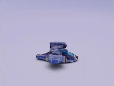 Space ship 3D print model by your3dhouse
