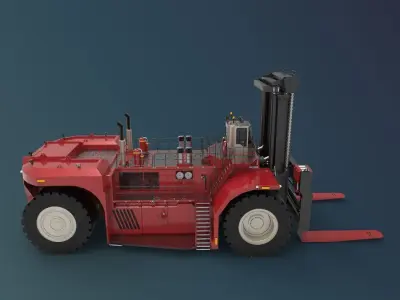 industrial heavy forklift  3D model by wayokama72