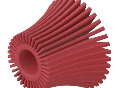 Plastic Exquisite Heat Sink Toy 3D model