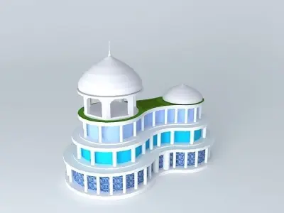 Supermarket mosque Free 3D model