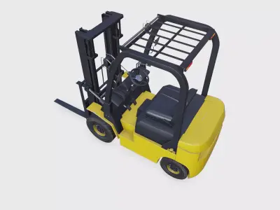 Forklift Truck Low-poly PBR Low-poly 3D model
