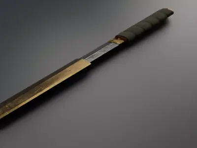 Dagger 3D Model knife Low-poly 3D model