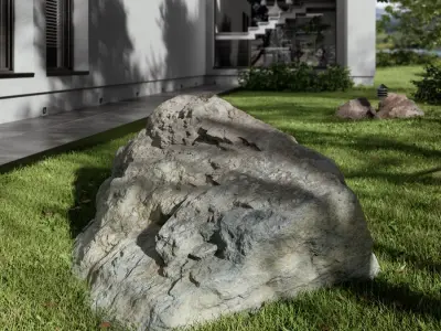 Cool Toned Peaked Jagged Large Rock Boulder Model  purchase