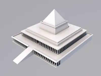 Egyptian Temple 3D print model