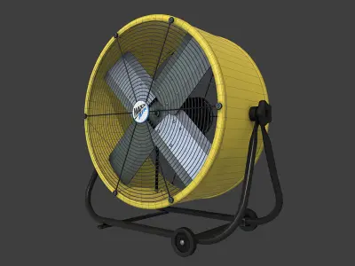 Air Circulator Low-poly 3D model