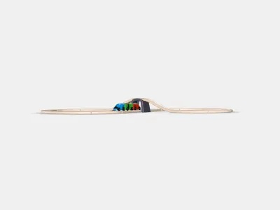 LILLABO 20-piece basic train set 1 Low-poly 3D model