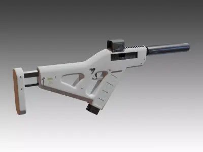 Whisper WR-51 SMG Low-poly 3D model