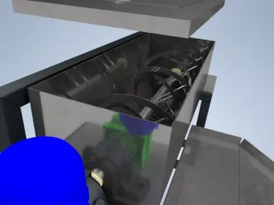 RIBBON MIXER MACHINE 3D model