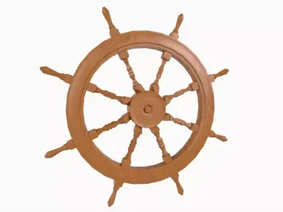 Ship Wheel 3D model purchase