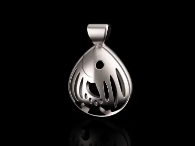 Fish necklace pendant Free 3D print model