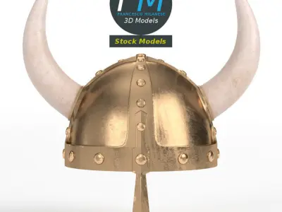 Viking helmet 3D model purchase