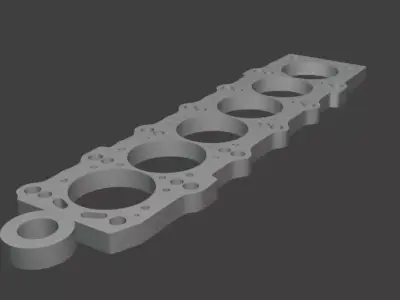 2JZ Engine Gasket Keychain - 3D Model for 3D Printing 3D print model