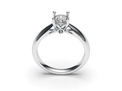 solitaire with ring sizes  8 part S98 3D print model