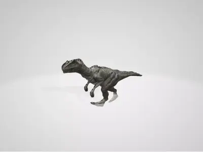 dinosaur with leg motion 3D model