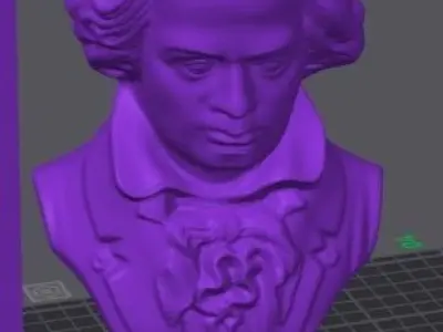 Beethoven Bust 3D print model