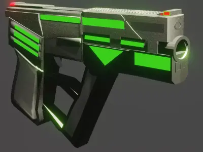Futuristic Gun 3D model purchase