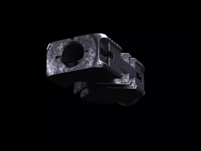 Muzzle brake mechanical part  3D model