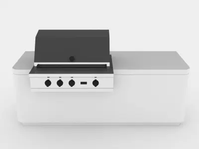 Barbecue outdoor grill 3D model