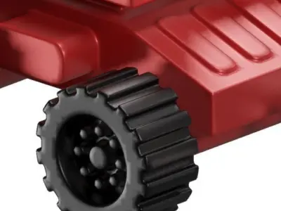 Baby Bulldozer Toy 3D model