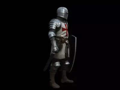 Templar Knights Holy War 3D model