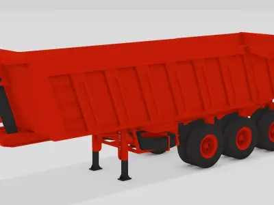 Rock Body Tiper Low-poly 3D model