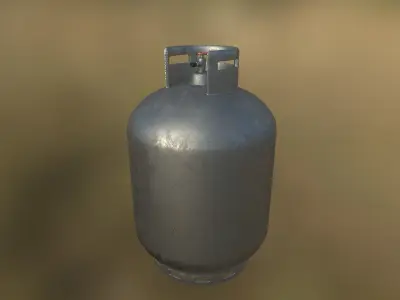 Gas Tank Low-poly 3D model shop