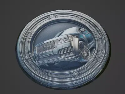 Car Pendant Medallion 3D print model by blackorangemodels