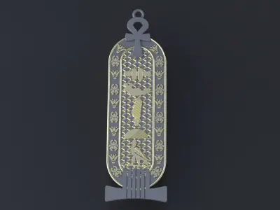Egyptian-style pendants 3D print or CNC model  3D print model