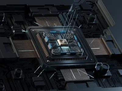 Circuit Board Animation Blender 3D model