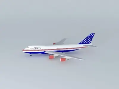 AirAmerica Boeing 747 200B Free 3D model