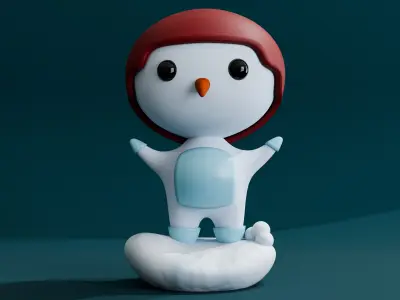 Cartoon Penguin 3D model purchase
