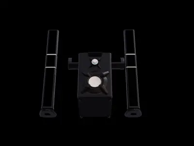 Woofer speaker system Free 3D model