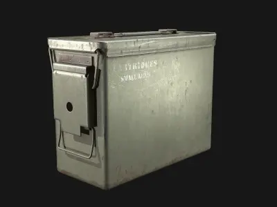 Ammo Box Low-poly 3D model 3