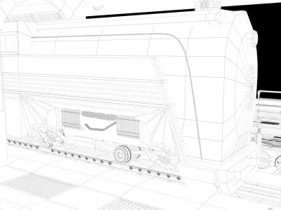 Si-Fi Railway station 3D model
