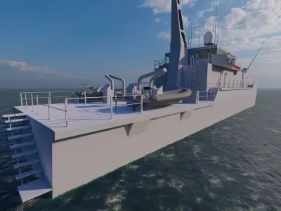 Frigate type-Warship 3D model order