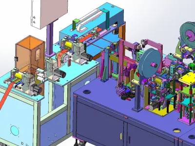 FFC flexible cable production line 3D model