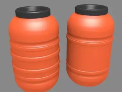 Plastic Barrel 3D model purchase