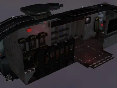 APC M757 city version Low-poly 3D model