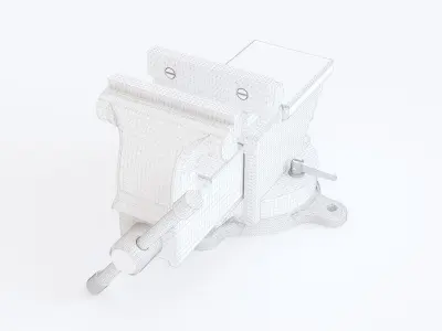 Bench vice 04 3D model