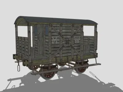 Brake Van 3D model purchase
