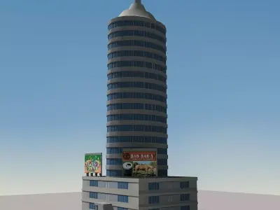 Building Lowpoly 02 Low-poly 3D model