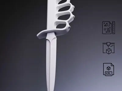 Trench Knife RoZ 3D print model