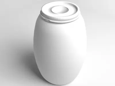Barrel Plastic 3 3D model