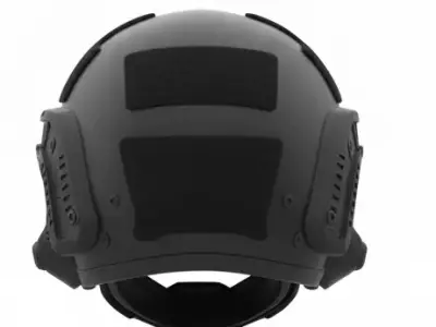 High Tech Night Vision Combat Helmet 3D Model  Low-poly 3D model